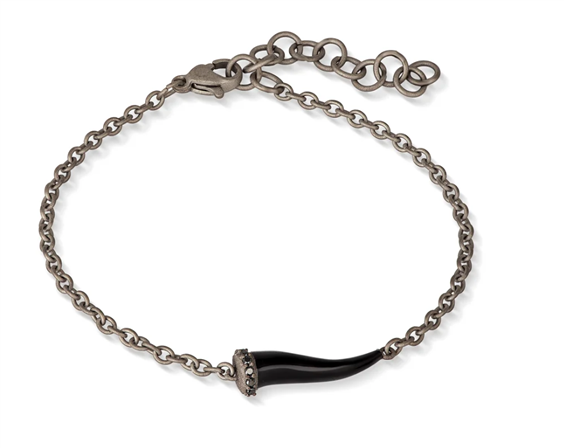 Bracciale Mano-J. in Titanio Diamante Black 0.06 Ct CHBRT5BBRKSM_NERO - CHBRT5BBRKSM_NERO